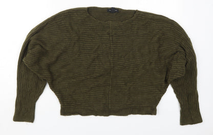 Womens UK Size S New Look Green Pullover Jumper