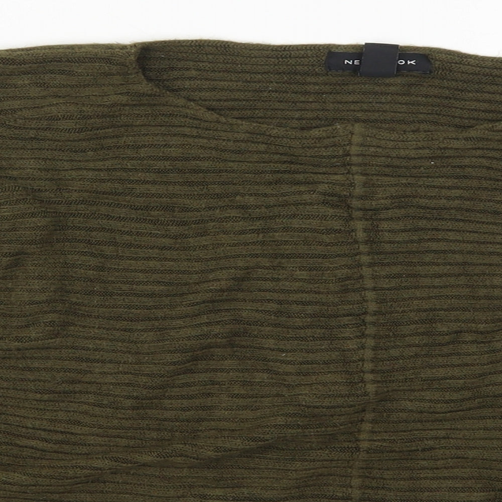 Womens UK Size S New Look Green Pullover Jumper