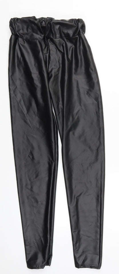 Womens UK Size M Preworn  Carrot Black Leggings