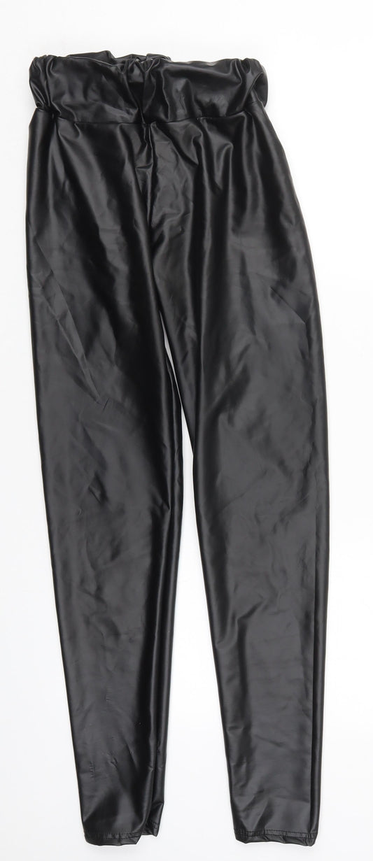 Womens UK Size M Preworn  Carrot Black Leggings