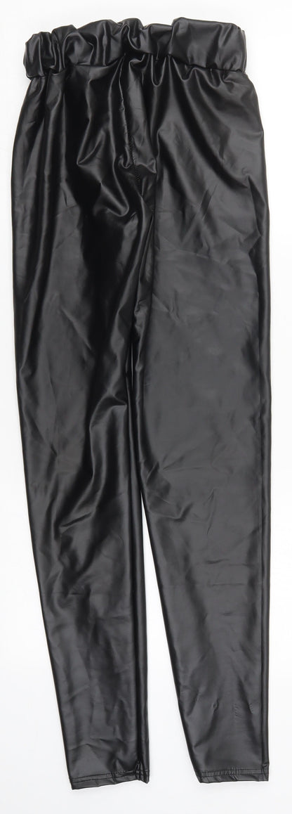 Womens UK Size M Preworn  Carrot Black Leggings