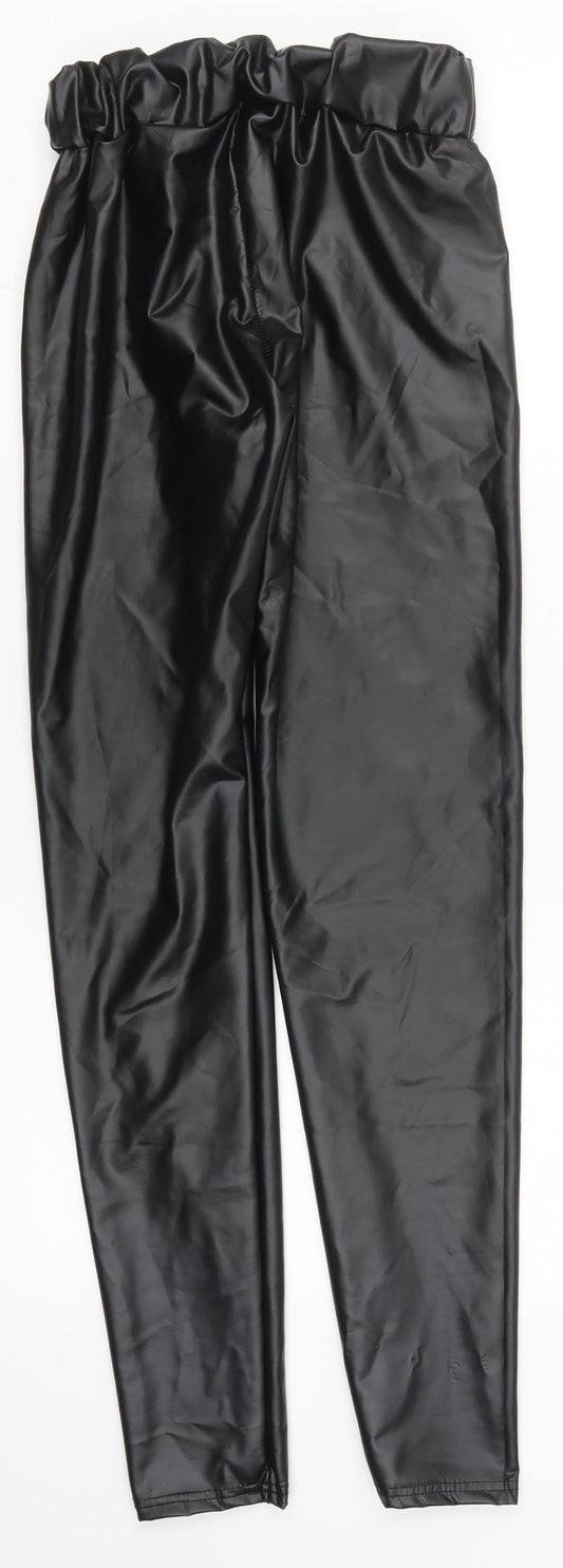 Womens UK Size M Preworn  Carrot Black Leggings