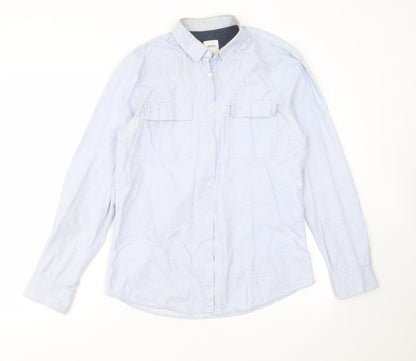 Mens UK Size M Burton Blue  Button-Up Long Sleeve Casual Shirt