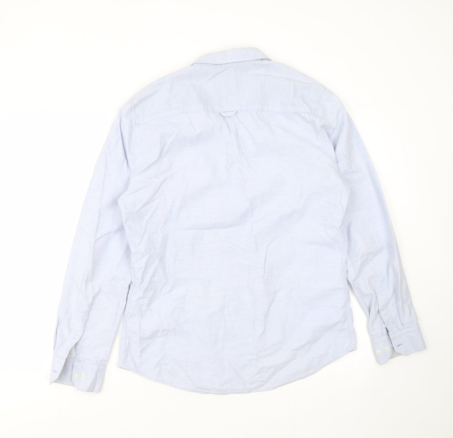 Mens UK Size M Burton Blue  Button-Up Long Sleeve Casual Shirt