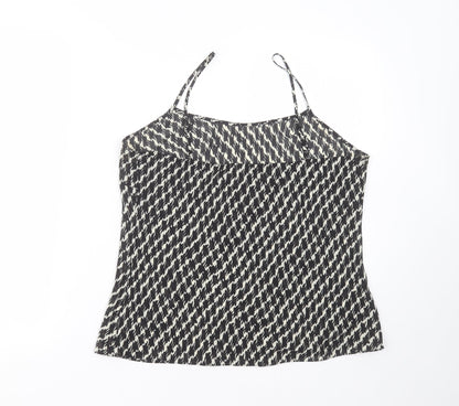 Womens UK Size 16 Marks and Spencer Black Camisole Blouse