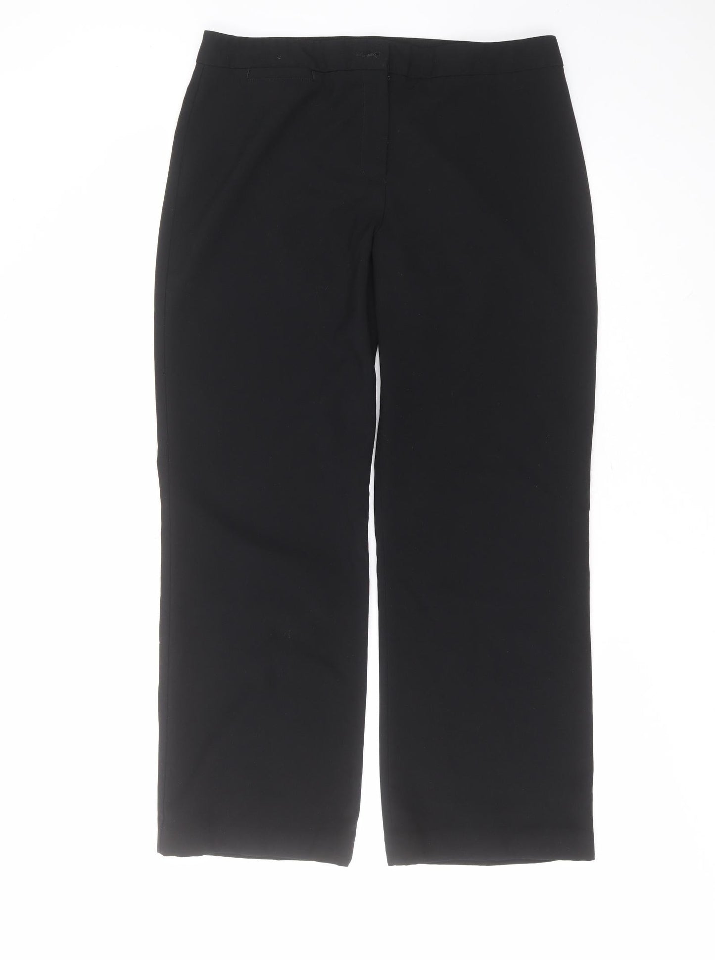 Womens UK Size 14 Marks and Spencer Regular Fit  Black Trousers
