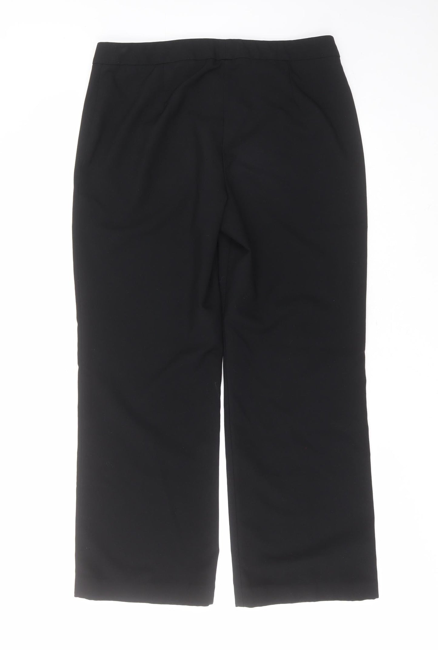 Womens UK Size 14 Marks and Spencer Regular Fit  Black Trousers