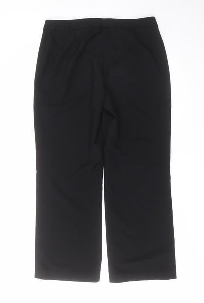 Womens UK Size 14 Marks and Spencer Regular Fit  Black Trousers