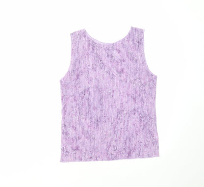Womens UK Size 16 Marks and Spencer Purple Basic Blouse