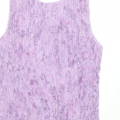 Womens UK Size 16 Marks and Spencer Purple Basic Blouse