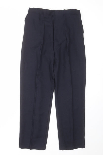 Womens UK Size S Preworn Regular Fit  Blue Trousers