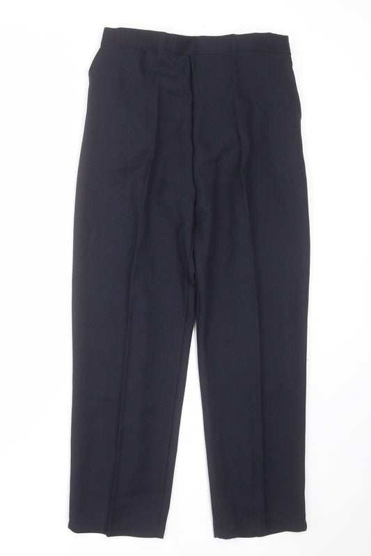 Womens UK Size S Preworn Regular Fit  Blue Trousers