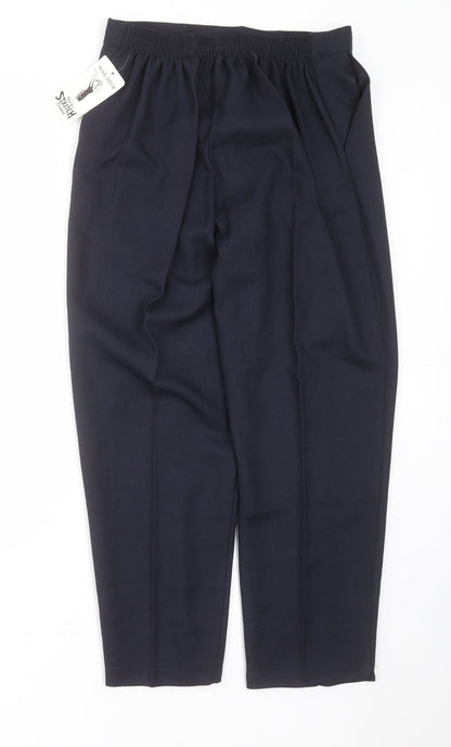 Womens UK Size S Preworn Regular Fit  Blue Trousers