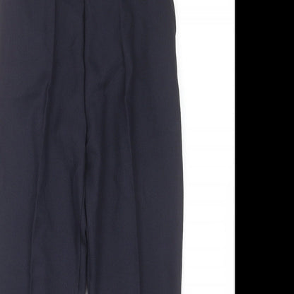 Womens UK Size S Preworn Regular Fit  Blue Trousers