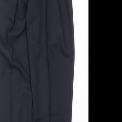 Womens UK Size S Preworn Regular Fit  Blue Trousers