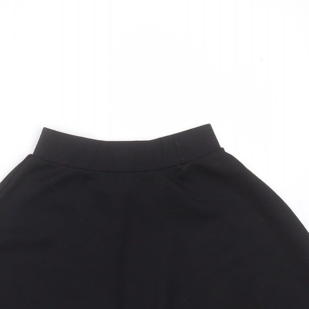 NEXT Girls Black  Polyester Skater Skirt Size 6 Years  Regular  - school