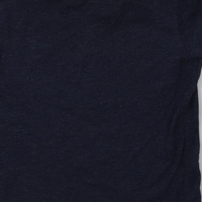 rimark Girls Blue  Cotton Basic T-Shirt Size 18-24 Months Crew Neck Pullover - family together