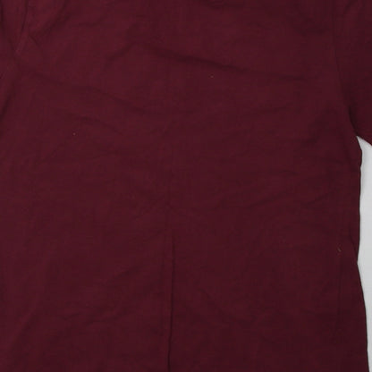 apparel Womens Purple  Cotton Basic T-Shirt Size L Crew Neck - San Francisco