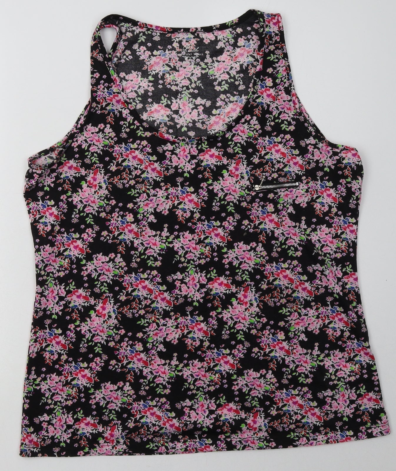 Womens UK Size 18 Peacocks Pink Basic Tank