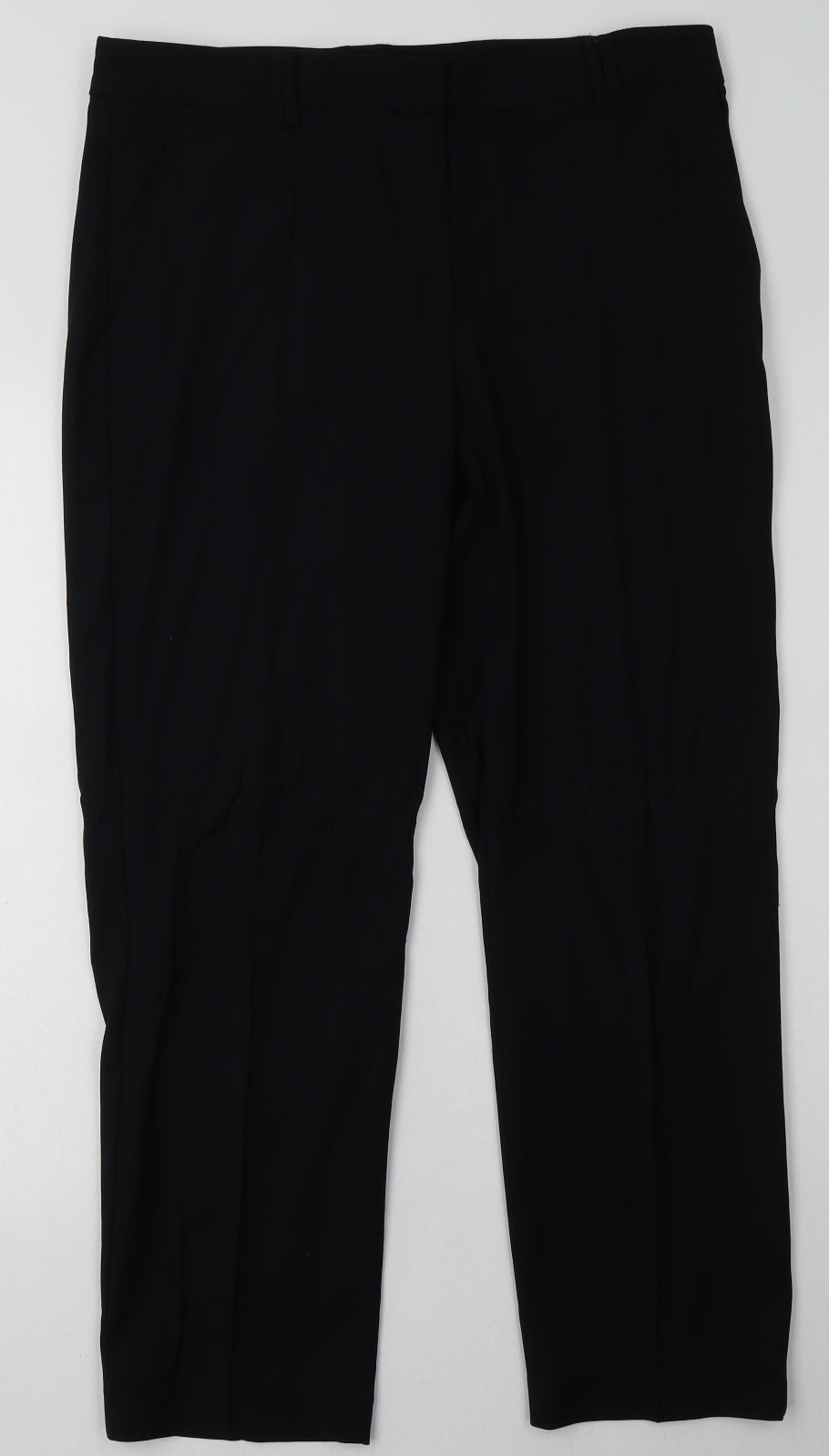 Womens UK Size 12 Marks and Spencer Regular Fit  Black Trousers