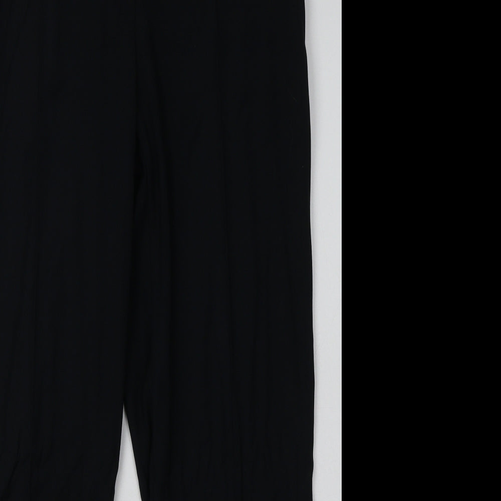 Womens UK Size 12 Marks and Spencer Regular Fit  Black Trousers