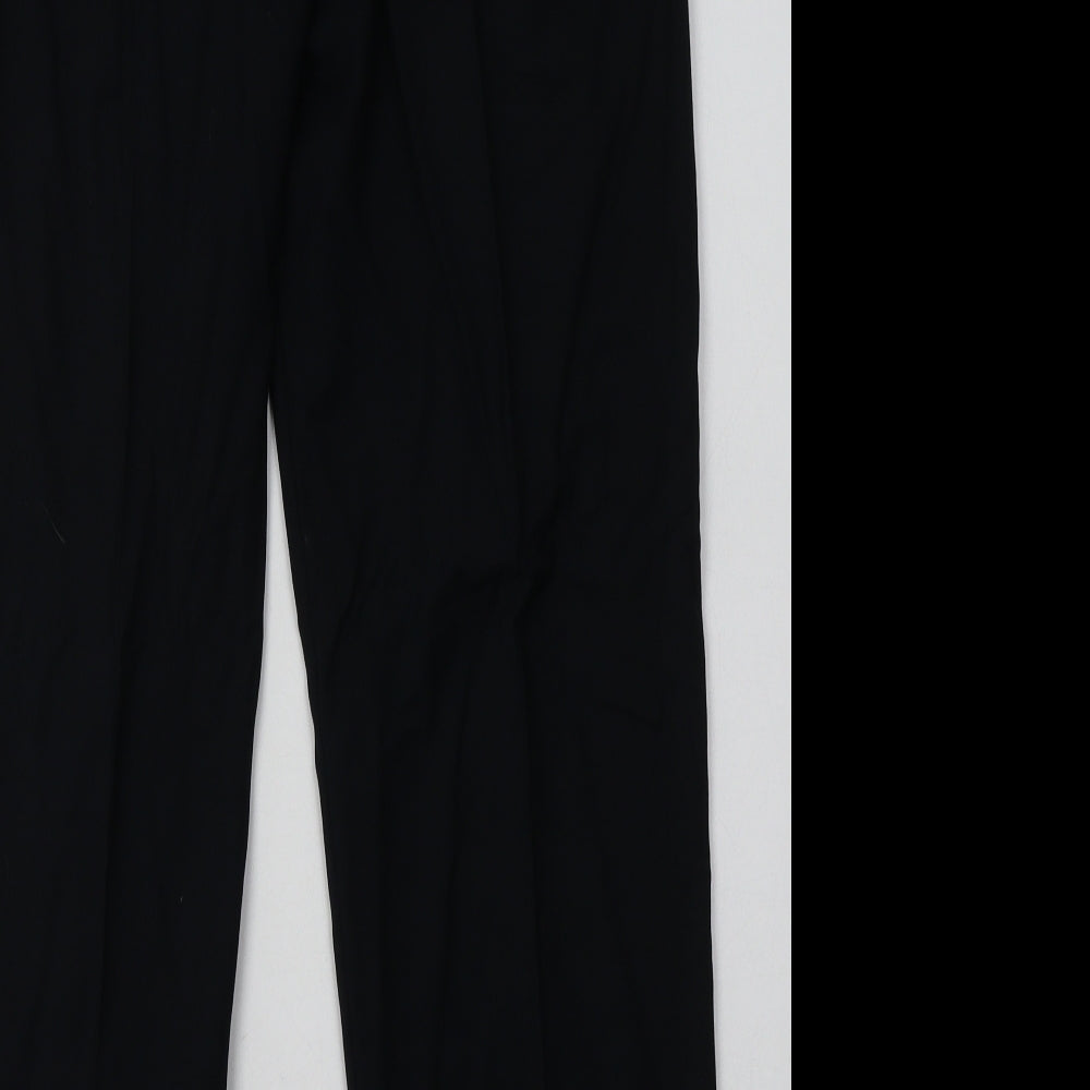 Womens UK Size 12 Marks and Spencer Regular Fit  Black Trousers