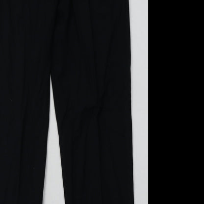 Womens UK Size 12 Marks and Spencer Regular Fit  Black Trousers