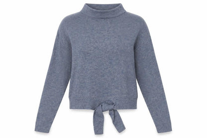 Front view of TU women’s beige acrylic pullover sweatshirt, size UK 12, pullover