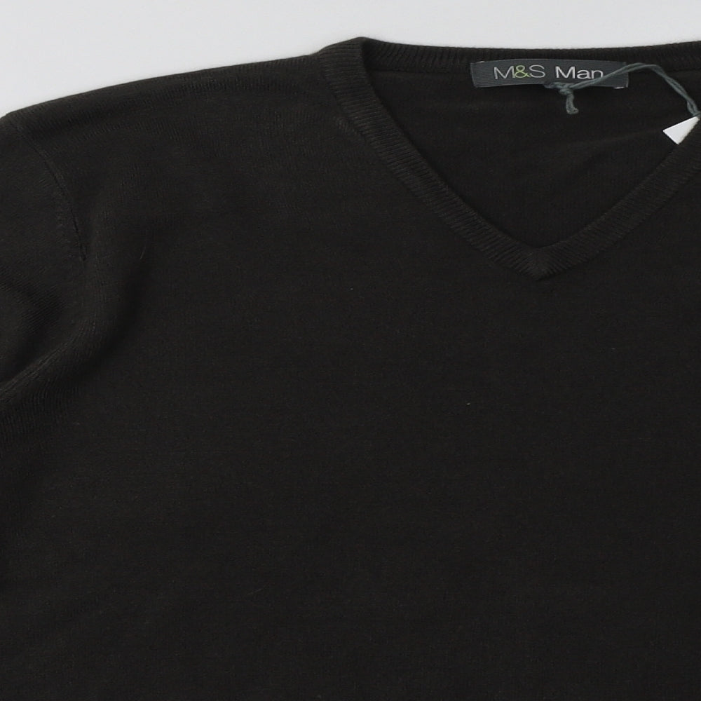 Mens UK Size M Marks and Spencer Grey Pullover Sweatshirt