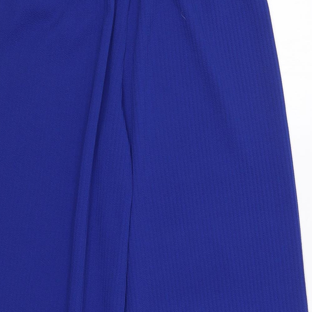Urban Mist Womens Blue  Polyester Trousers  Size S L25 in Regular