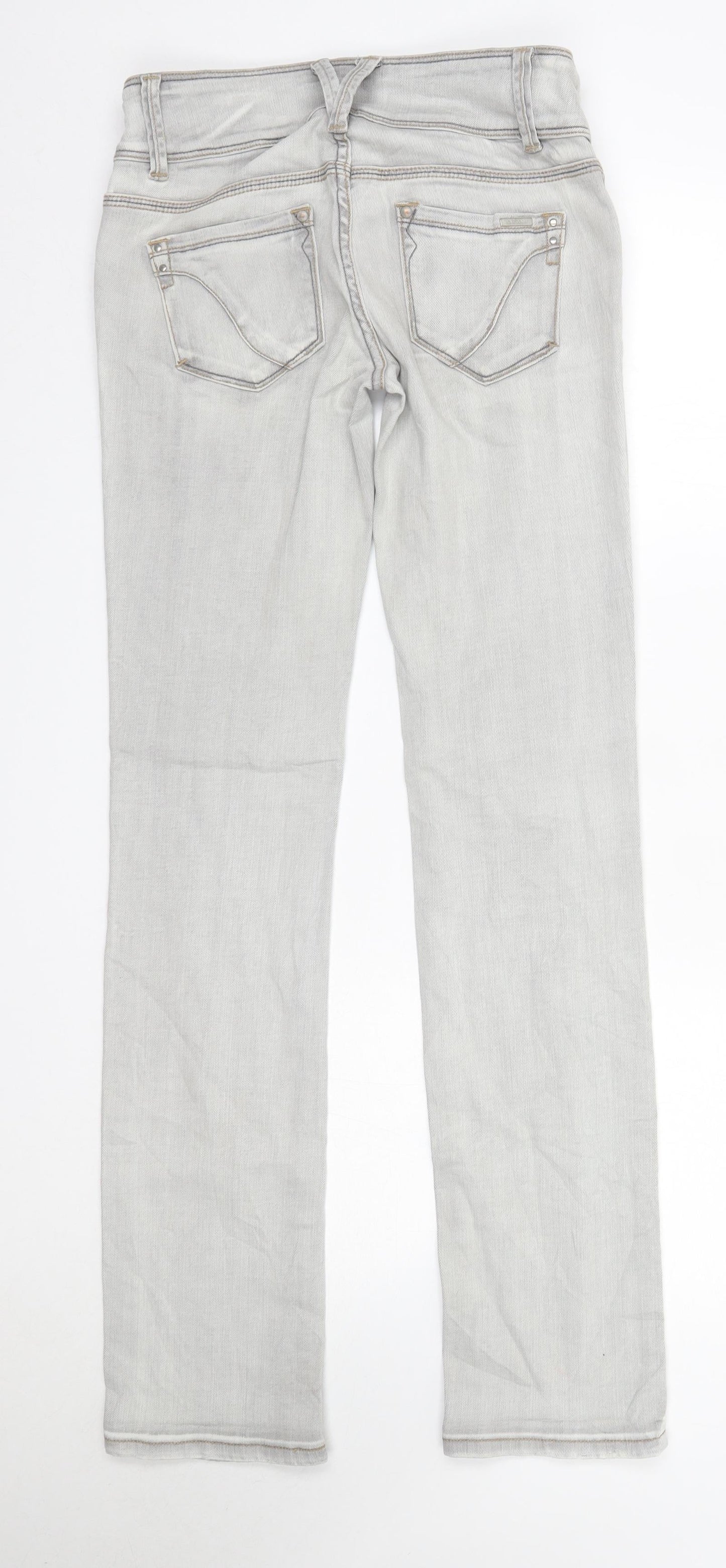 Promod Womens Grey  Cotton Straight Jeans Size 8 L32 in Regular