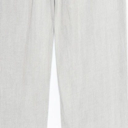 Promod Womens Grey  Cotton Straight Jeans Size 8 L32 in Regular