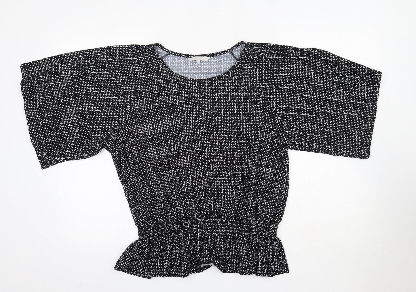 Womens UK Size 18 Pebble Bay Black Basic Blouse