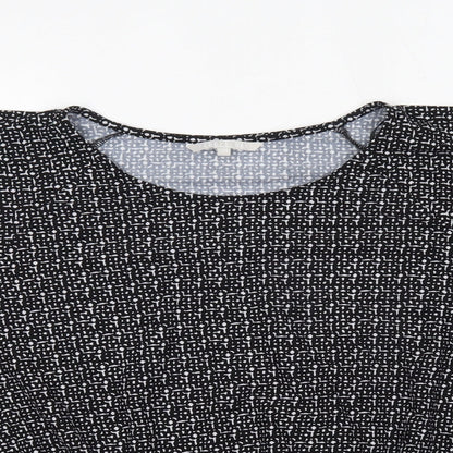 Womens UK Size 18 Pebble Bay Black Basic Blouse