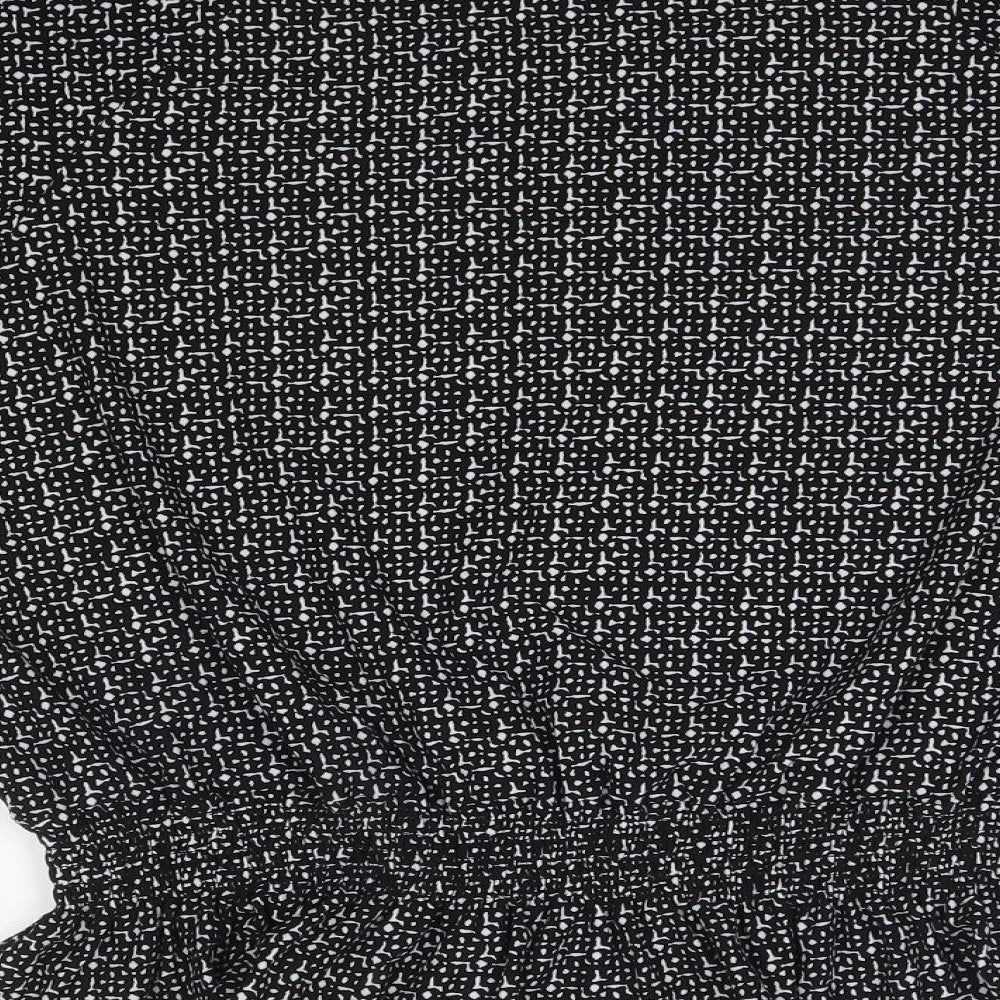 Womens UK Size 18 Pebble Bay Black Basic Blouse