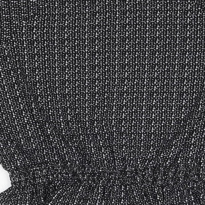 Womens UK Size 18 Pebble Bay Black Basic Blouse