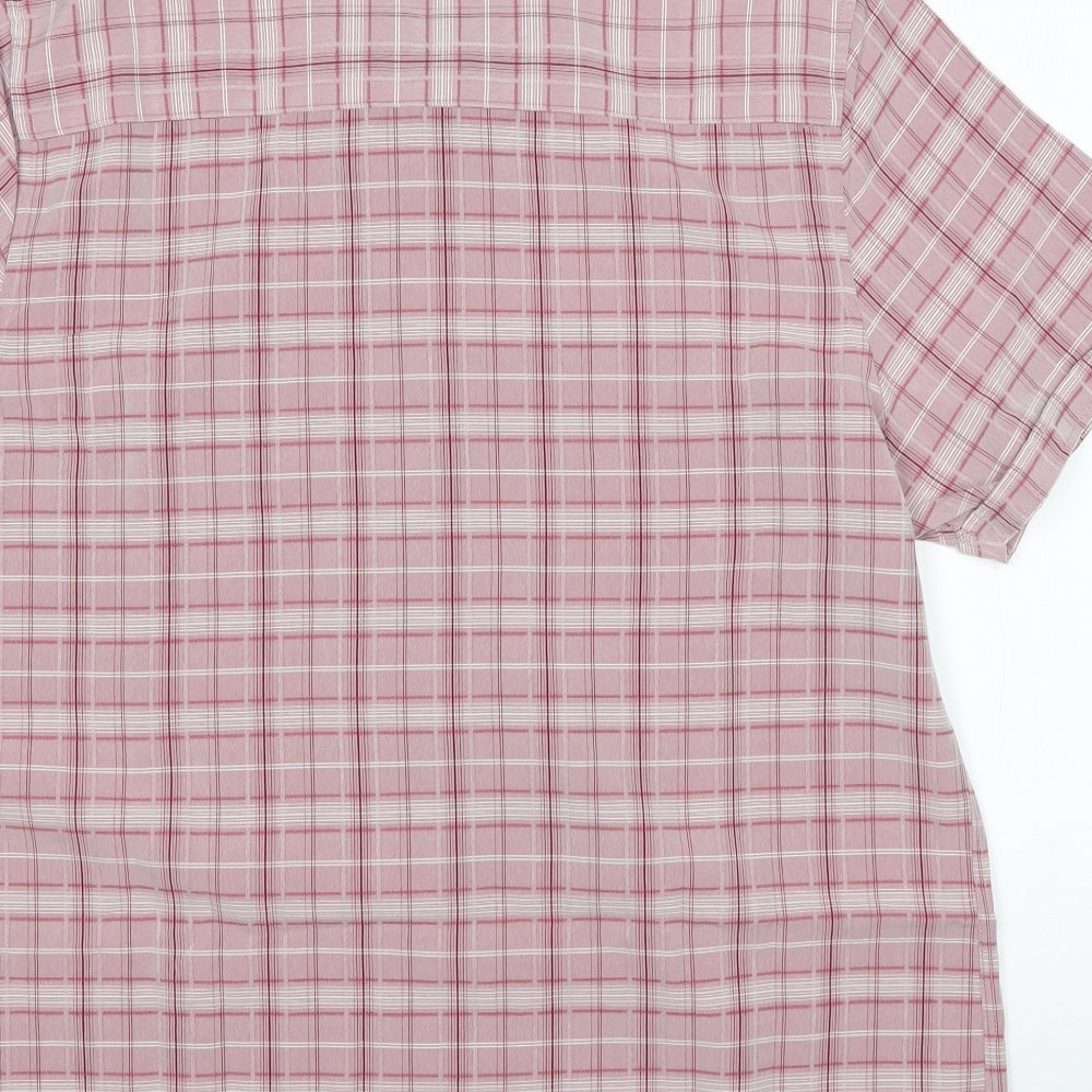 Mens UK Size L Premier Man Pink  Button-Up Short Sleeve Casual Shirt