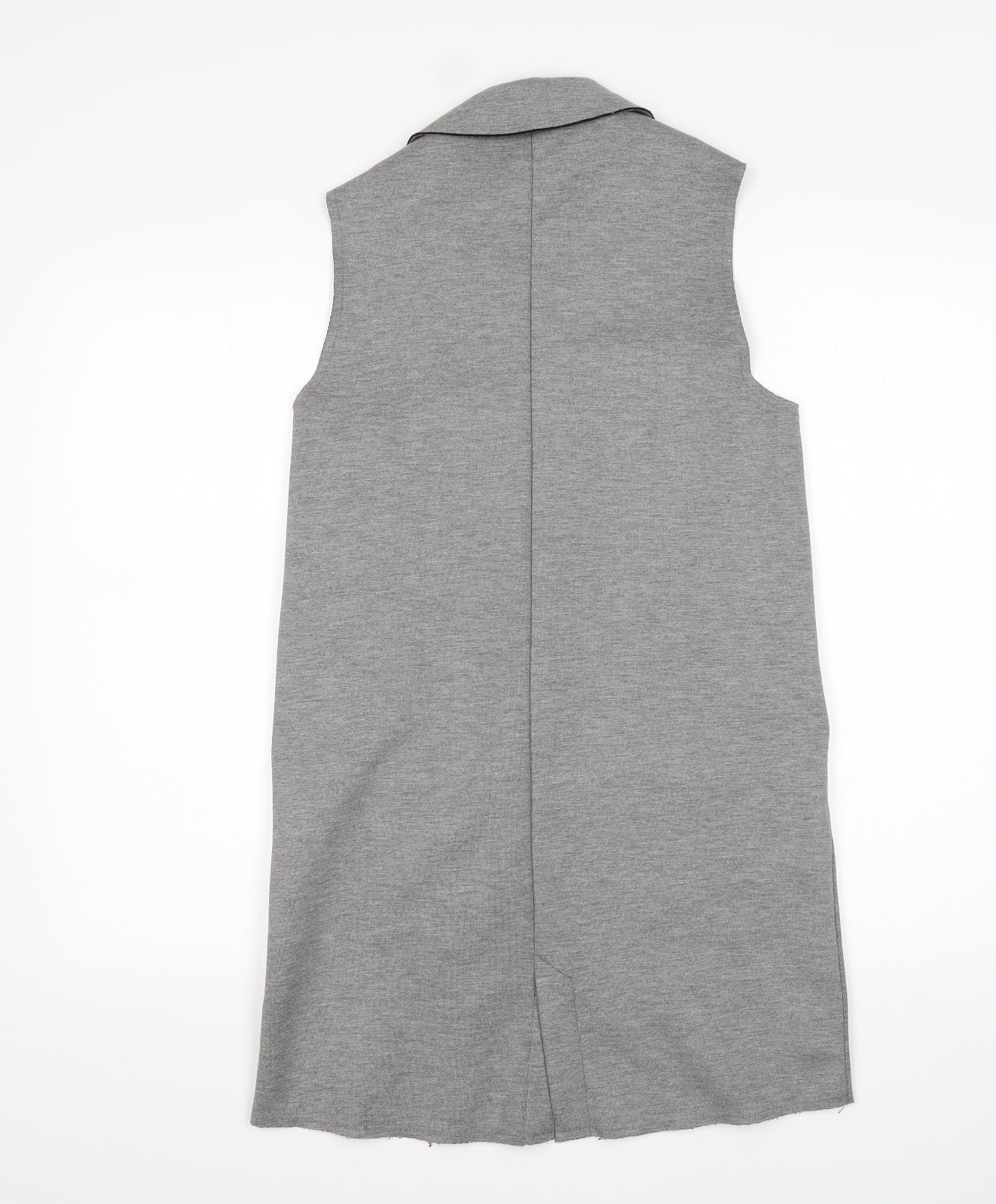 Topshop Womens Grey  Polyester Jacket Blazer Size 8