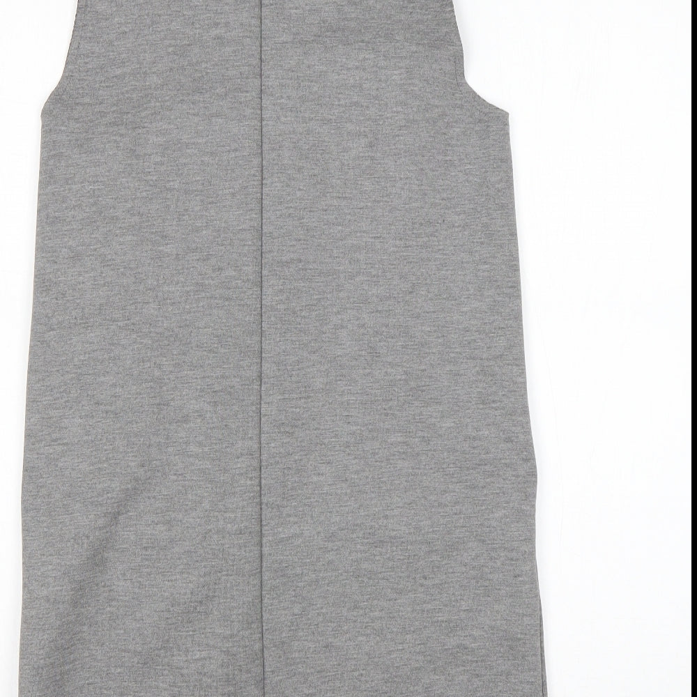 Topshop Womens Grey  Polyester Jacket Blazer Size 8