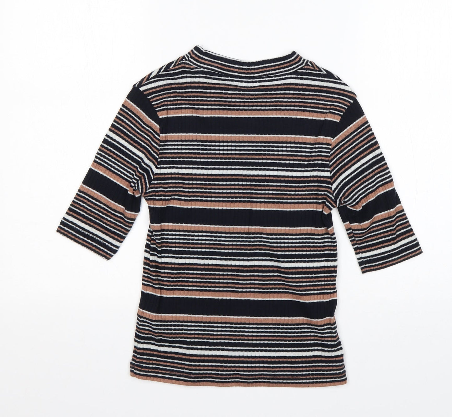 Womens UK Size 8 Topshop Multicoloured Basic T-Shirt
