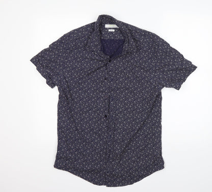 Mens UK Size M Topman Multicoloured  Button-Up Short Sleeve Casual Shirt