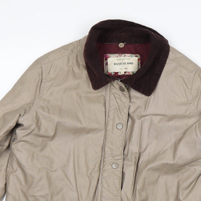 Womens UK Size 6 River Island Beige Jacket