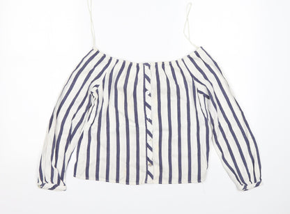 Womens UK Size 4 Miss Selfridge Multicoloured Basic T-Shirt