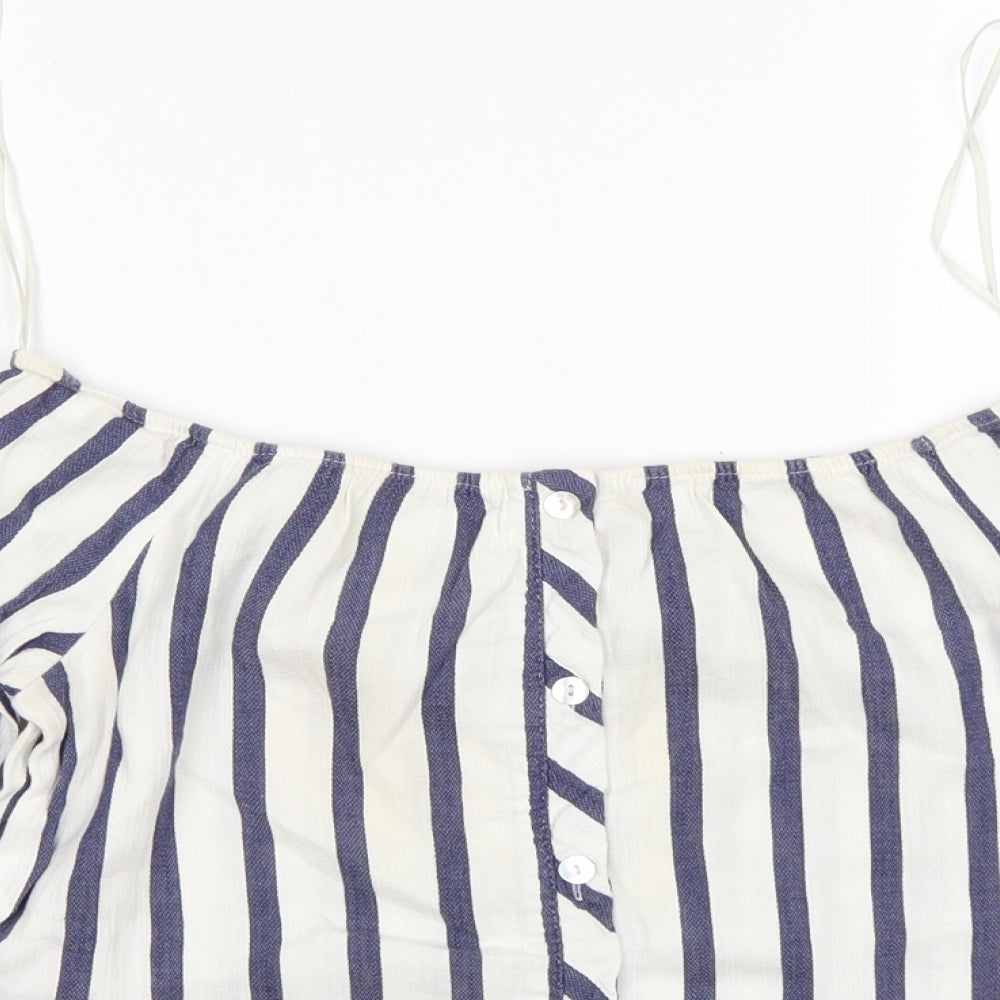 Womens UK Size 4 Miss Selfridge Multicoloured Basic T-Shirt