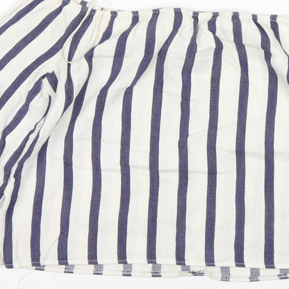 Womens UK Size 4 Miss Selfridge Multicoloured Basic T-Shirt