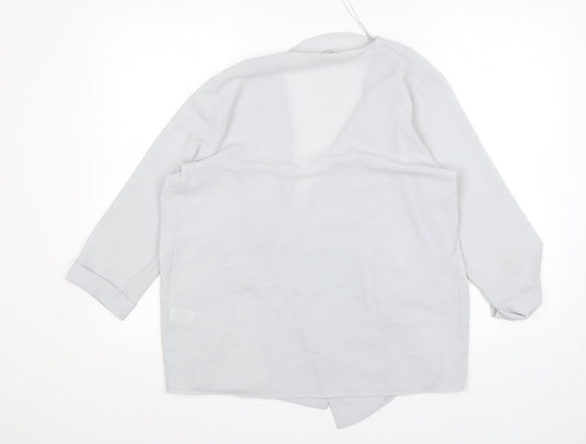 Select Womens Grey  Polyester Jacket Blazer Size 12