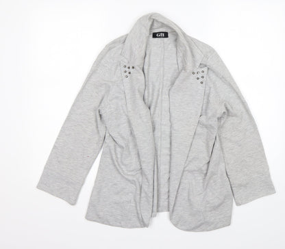 George Womens Grey  Polyester Jacket Blazer Size 12