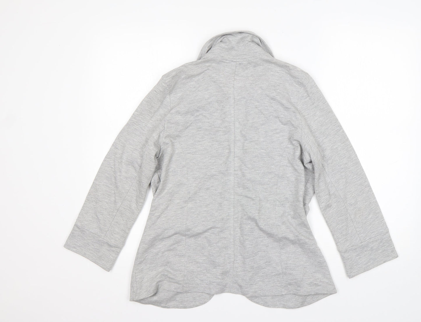 George Womens Grey  Polyester Jacket Blazer Size 12