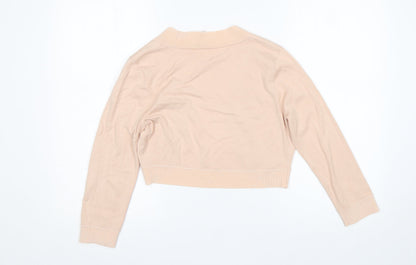 Womens UK Size XS planet Pink Cardigan Jumper