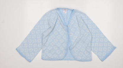 Womens UK Size M Lux Lux Blue Cardigan Jumper